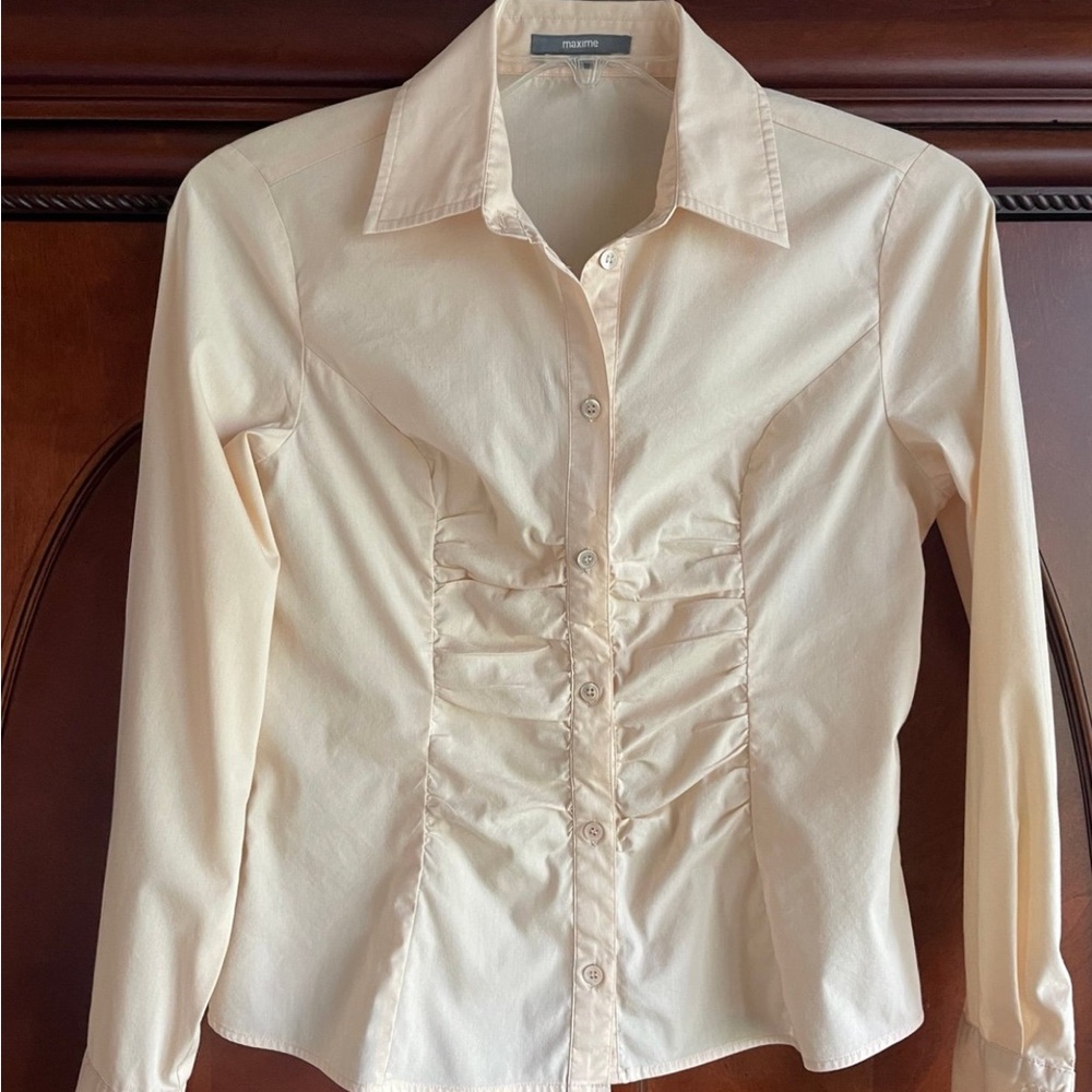 Peach color button down